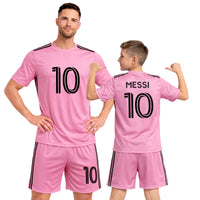 Boys Soccer Jersey Set Kids Football Training Uniform Quick Dry Youth Sports Kit with Shorts Ages 5-12 Future Champion