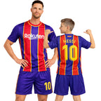 Boys Soccer Jersey Set Kids Football Training Uniform Quick Dry Youth Sports Kit with Shorts Ages 5-12 Future Champion