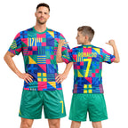 Boys Soccer Jersey Set Kids Football Training Uniform Quick Dry Youth Sports Kit with Shorts Ages 5-12 Future Champion