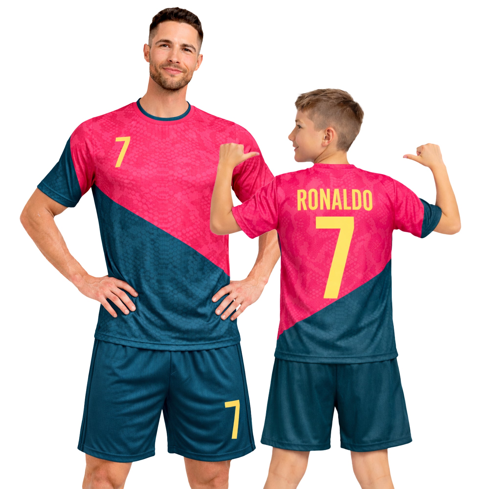 Boys Soccer Jersey Set Kids Football Training Uniform Quick Dry Youth Sports Kit with Shorts Ages 5-12 Future Champion