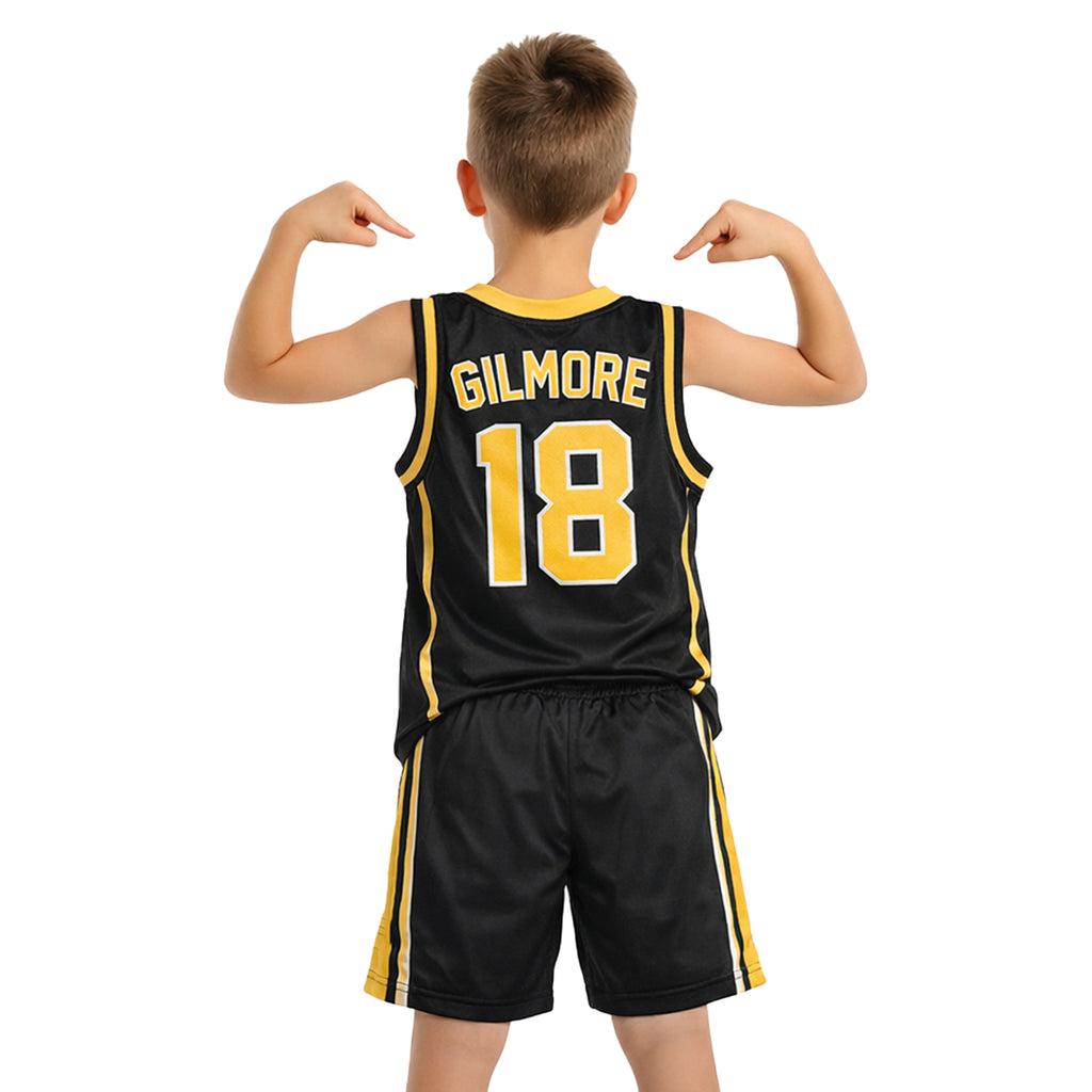 Youth Basketball Jerseys for Boys Girls Gradient Basketball Jersey Shorts for 2-14 Years Kids Training Uniform Sets
