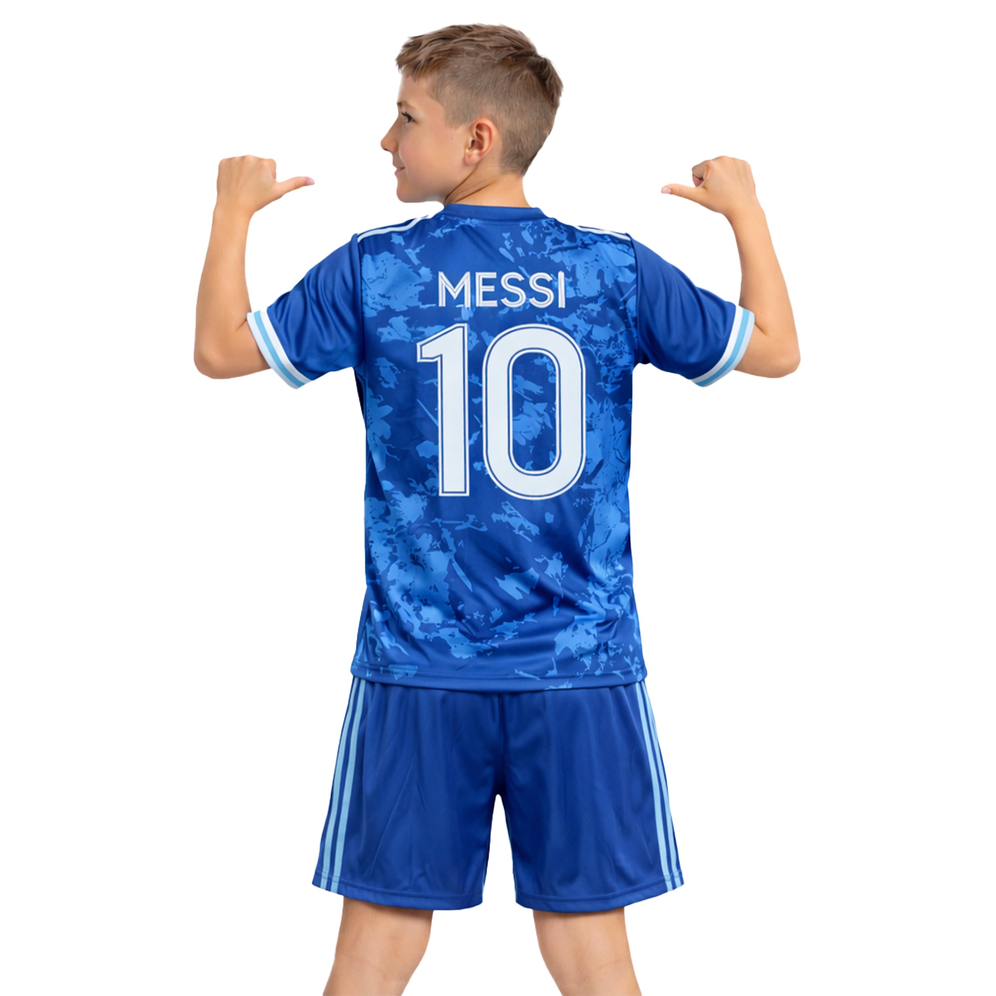 Boys Soccer Jersey Set Kids Football Training Uniform Quick Dry Youth Sports Kit with Shorts Ages 5-12 Future Champion