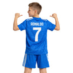 Boys Soccer Jersey Set Kids Football Training Uniform Quick Dry Youth Sports Kit with Shorts Ages 5-12 Future Champion