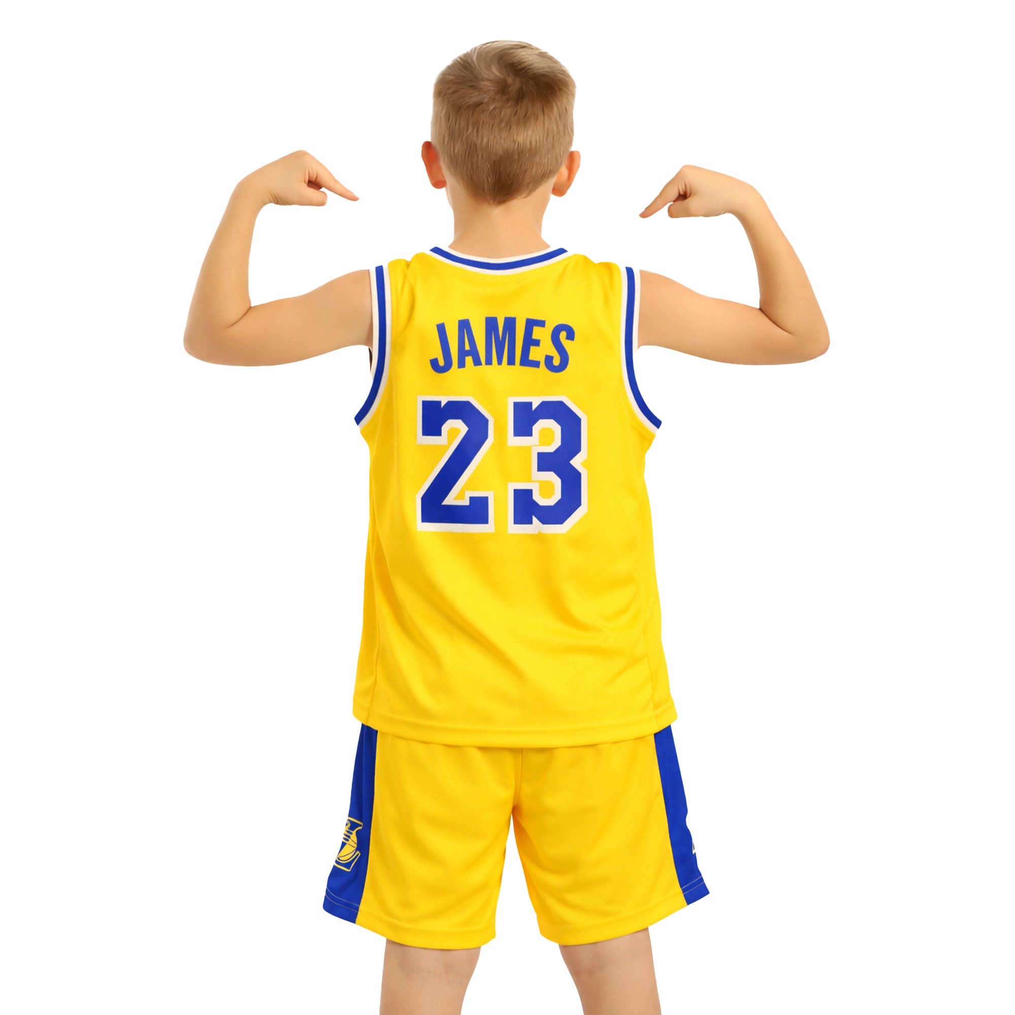 Youth Basketball Jerseys for Boys Girls Gradient Basketball Jersey Shorts for 2-14 Years Kids Training Uniform Sets