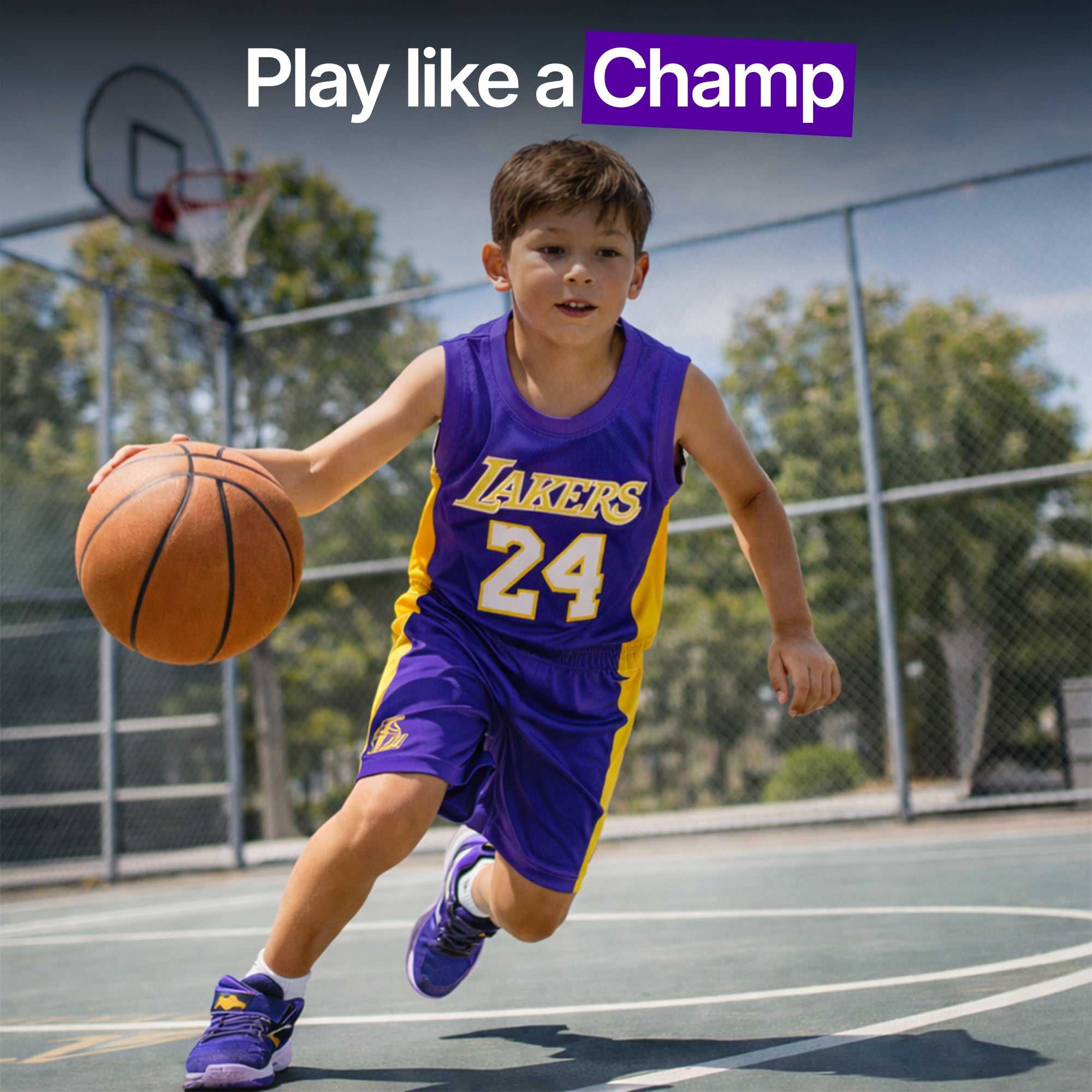 Youth Basketball Jerseys for Boys Girls Gradient Basketball Jersey Shorts for 2-14 Years Kids Training Uniform Sets