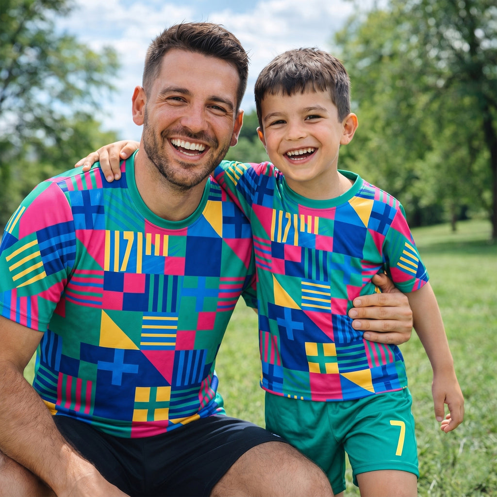 Boys Soccer Jersey Set Kids Football Training Uniform Quick Dry Youth Sports Kit with Shorts Ages 5-12 Future Champion
