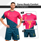 Boys Soccer Jersey Set Kids Football Training Uniform Quick Dry Youth Sports Kit with Shorts Ages 5-12 Future Champion