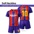 Boys Soccer Jersey Set Kids Football Training Uniform Quick Dry Youth Sports Kit with Shorts Ages 5-12 Future Champion