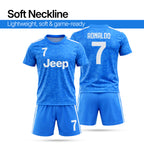 Boys Soccer Jersey Set Kids Football Training Uniform Quick Dry Youth Sports Kit with Shorts Ages 5-12 Future Champion