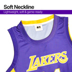 Youth Basketball Jerseys for Boys Girls Gradient Basketball Jersey Shorts for 2-14 Years Kids Training Uniform Sets