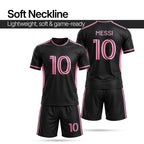 Boys Soccer Jersey Set Kids Football Training Uniform Quick Dry Youth Sports Kit with Shorts Ages 5-12 Future Champion